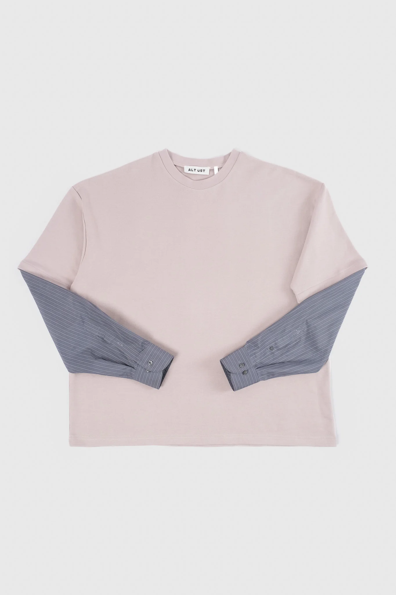 SHIRT SLEEVED T-SHIRT – ONE OF ONE IN STONE-DARK GRAY – L - Image 3